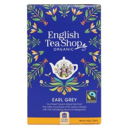 HERBATA EARL GREY SASZETKI BIO FAIR TRADE 20 x 2,25g (45g) - ENGLISH TEA SHOP