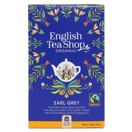 HERBATA EARL GREY SASZETKI BIO FAIR TRADE 20 x 2,25g (45g) - ENGLISH TEA SHOP