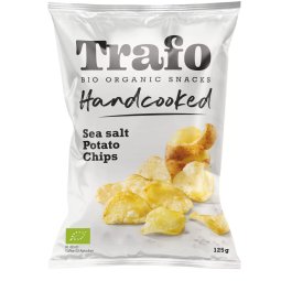 Cienko krojone chipsy z solą morską Bio 125g - Trafo