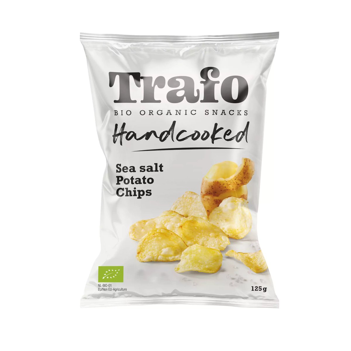 Cienko krojone chipsy z solą morską Bio 125g - Trafo