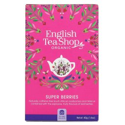 HERBATA ZIOŁOWA Z OWOCAMI SUPER BERRIES SASZETKI (20) BIO - ENGLISH TEA SHOP