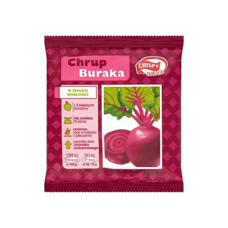 CHIPSY Z BURAKA O SMAKU WINEGRET (PLASTRY) 18 g – CRISPY NATURAL