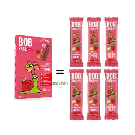 Zestaw przekąsek 6 listków Stripe Bob Snail